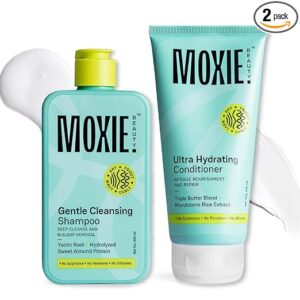 2 VIDEOS      Moxie Beauty Shampoo & Conditioner Combo |1.5x Stronger hair | Paraben and Sulfate-Free | Rinse & Shine Duo | Gentle Cleansing Shampoo (200ml) & Ultra Hydrating Conditioner (175ml) Click to see full view Moxie Beauty Shampoo & Conditioner Combo |1.5x Stronger hair | Paraben and Sulfate-Free | Rinse & Shine Duo | Gentle Cleansing Shampoo (200ml) & Ultra Hydrating Conditioner (175ml) Visit the MOXIE BEAUTY Store